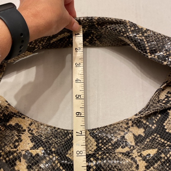 Antonio Melani Leather Snake Print Bag - Picture 7 of 17